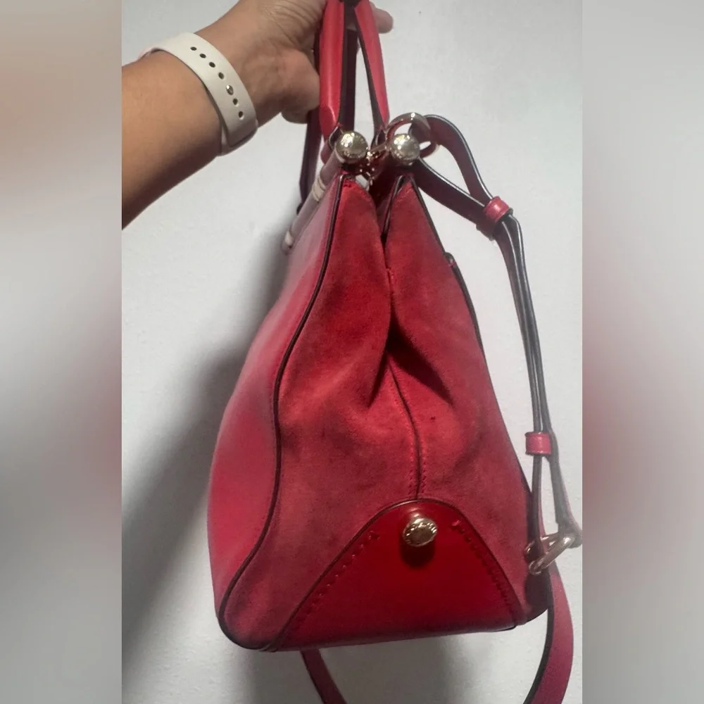 Sold!! Limited edition Coach X Selena Gomez Cherry Red Leather Satchel - Picture 6 of 16